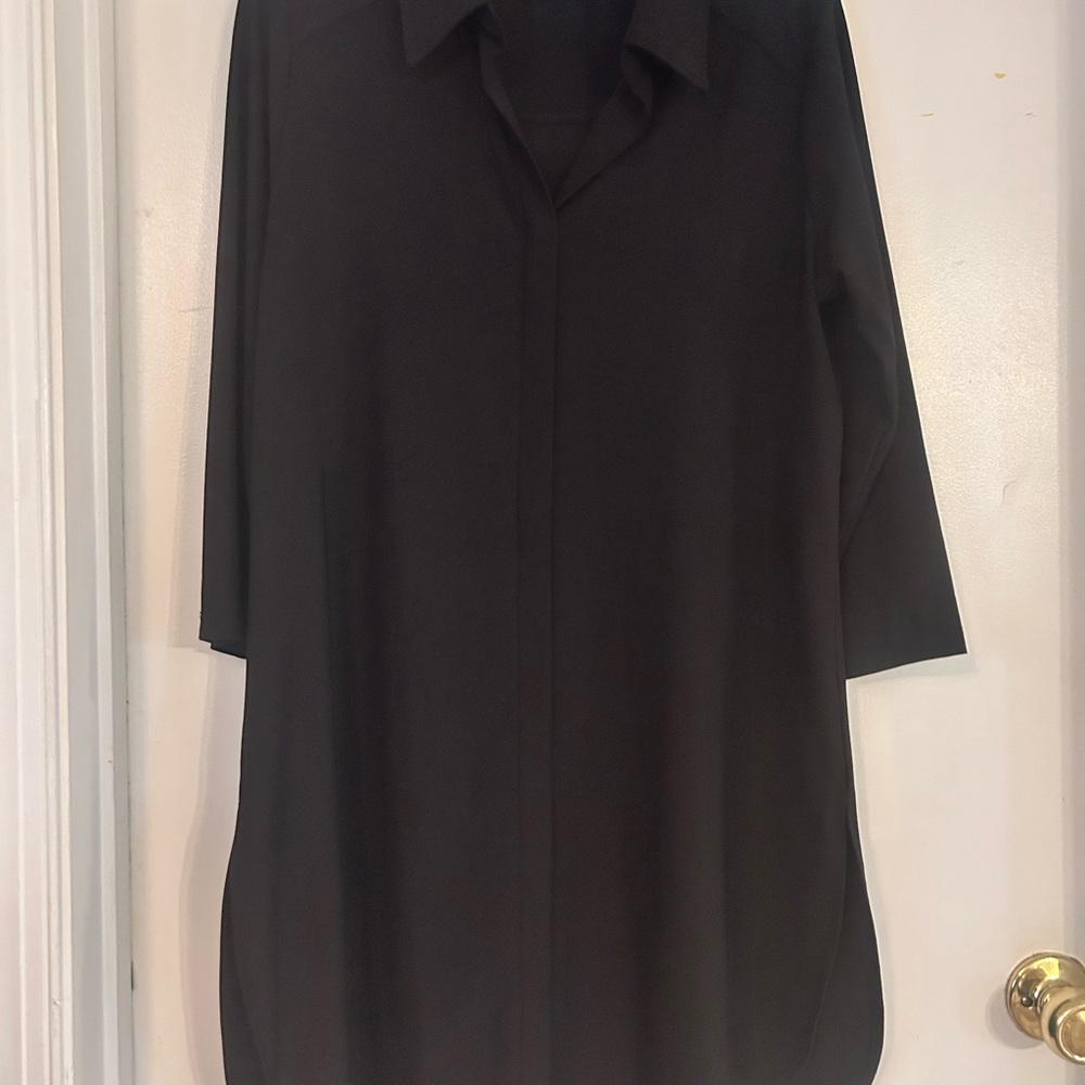 Women with Control Classic Black Long Sleeve Dress